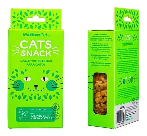 Cats Snack Galletas Rellenas (salmon Con Hierba Gatera) 80gr