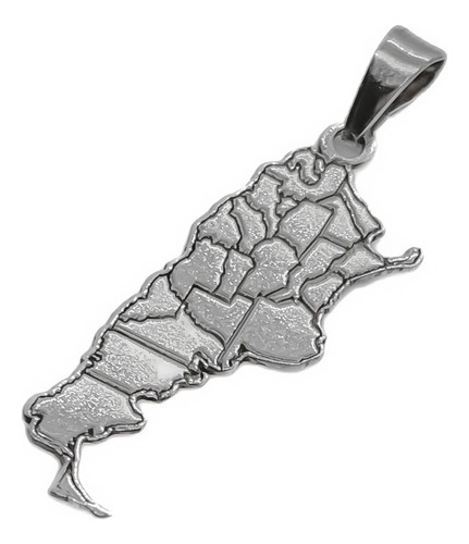 Dije Provincias Argentina Pais Acero Gris