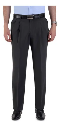 Pantalon de vestir outlet gris oxford hombre