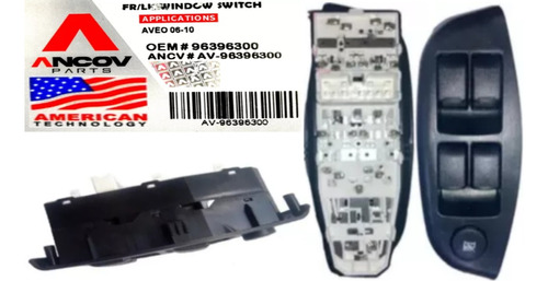 Control Switch Mando Eleva Vidrios Aveo 4 Puertas 2005-2015