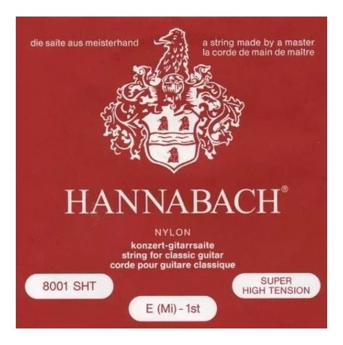 Encordado Hannabach 8001 Sht Tensión Super Alta
