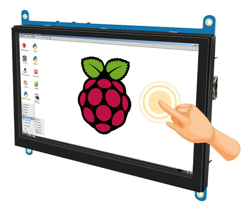 Monitor De Pantalla Lcd De 7 Pulgadas Con Pantalla Táctil P/