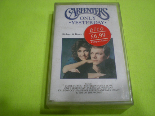 Carpenters / Only Yesterday Casete Made In Uk