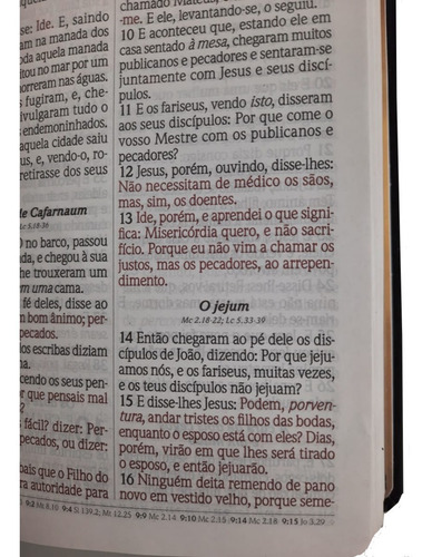 Bíblia Letra Gigante Com Palavras De Jesus Em Vermelho Preta