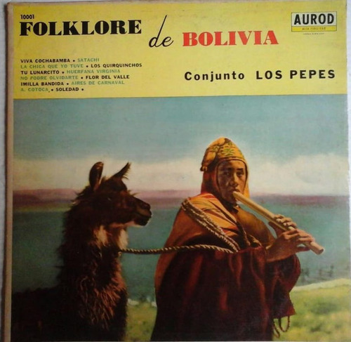 Vinilo Folklore De Bolivia Conjunto Los Pepes, Exc. Sin Uso