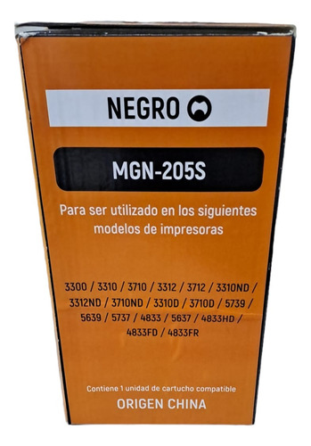 Toner Alternativo Para Samsung 205 205e  Ml3710 Mlt-d205 10k