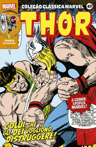Coleção Clássica Marvel Vol.47 - Thor Vol.08, De Jack Kirby., Vol. 47. Editora Panini, Capa Mole Em Português, 2023