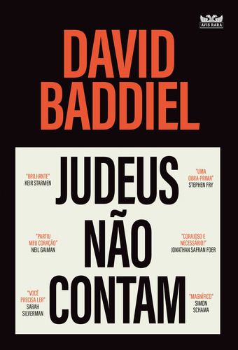 Judeus não contam, de David Baddiel. Editora AVIS RARA - FARO, capa mole, edição 1 em português, 2023