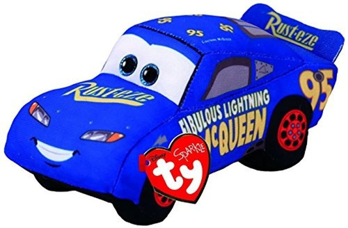 Peluche De Juguete Ty Cars 3 Fabulous Lightning Mcqueen Azul