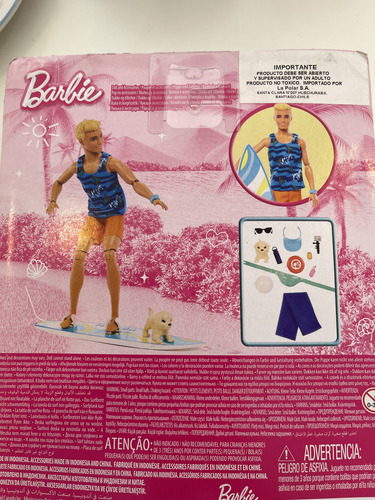 Muñeco Ken Extra Mattel Playa