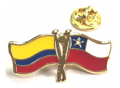 Pin Banderas Chile - Colombia