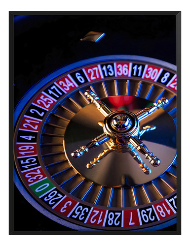 Cuadro Casino Juego Rueda Ruleta Oficina Negocio C/ Marco