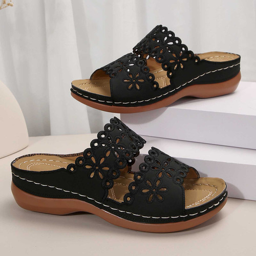 Yt Slipper Verano Casual Talla Grande Color Liso Para Mujer