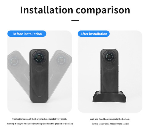 Base De Soporte Fija Antideslizante Para Insta360 X5