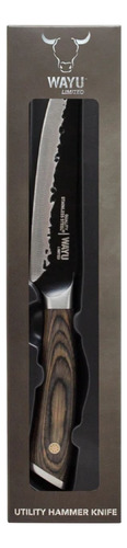 Cuchillo Hammer Mediano Wayu 25cm Acero Cocina