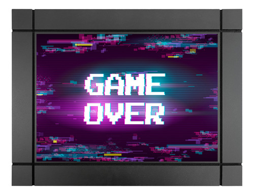 Cuadro Decorativo De Madera Game Over Videojuegos