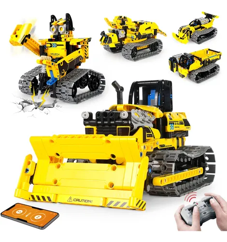 Lecpop Kit De Construcción De Robot 5 En 1 452 Piezas De Personaje Color