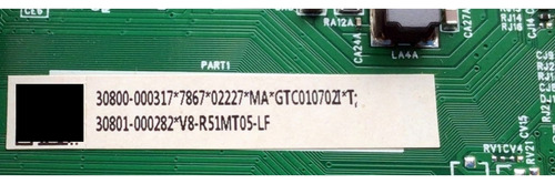 Main Tcl 30801-000282 / 40-r51mt9-maa2hg Modelo 65s446 (Usado)