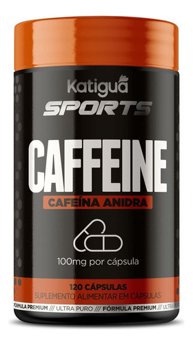 Caffeine Sports - 120 Cápsulas - Katiguá Sabor Sem Sabor