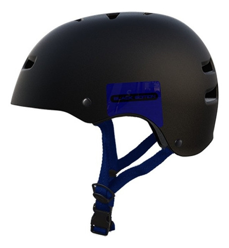 Casco Vertigo Vx Black Free Style, Bici, Rollers. Color Negro/azul Talle L (60 Cm)
