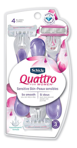 Afeitadoras Desechables Piel Sensible Para Mujer Schick