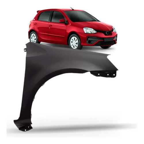 Paralama Para Toyota Etios 2012 A 2021 Sem Furo Pisca