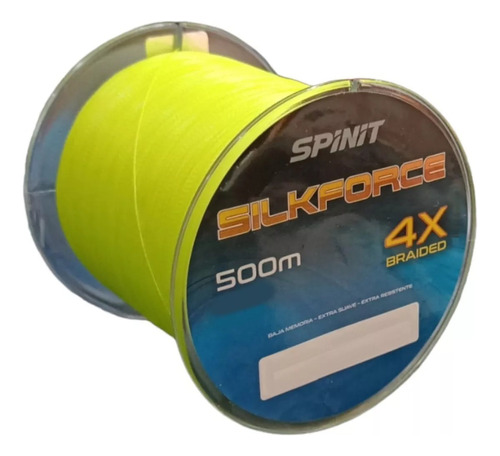 Bobina Multifilamento Spinit Silkforce 4x 16 Mm 20lb 500 Mts