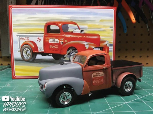 1940 Willy's Coca-cola Pickup Gasser By Amt # 1145 1/25