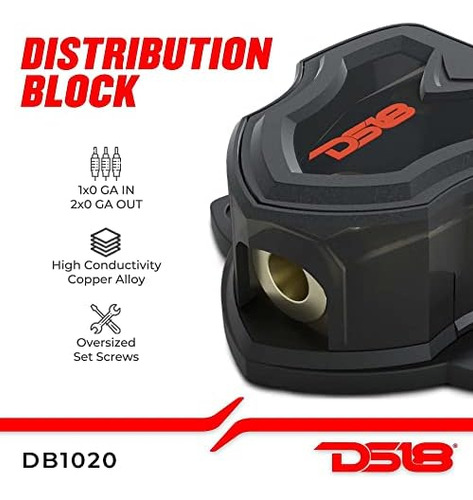 Ds18 Db1020 Bloque De Tierra De Distribución - 1 X 0ga 2 X 0