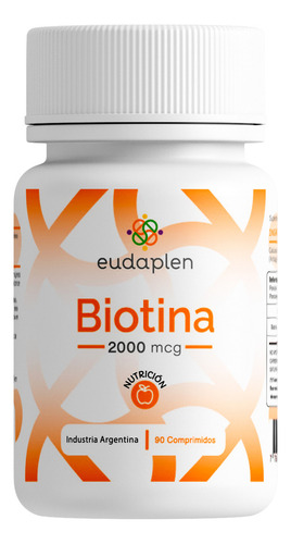 Eudaplen Kit X2 Biotina 2000mcg Cabello Uñas Piel X90c