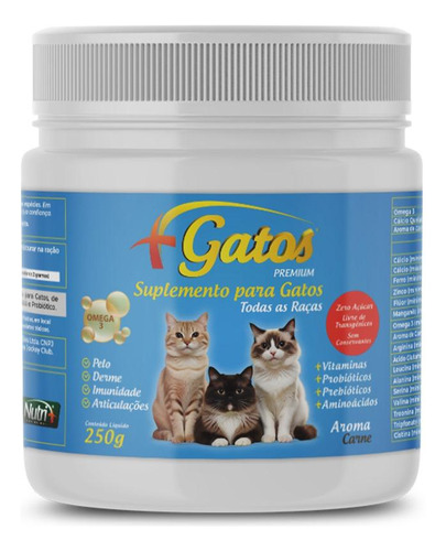 Suplementos Gatos Emagrecimento Anemia Perda De Apetite 250g