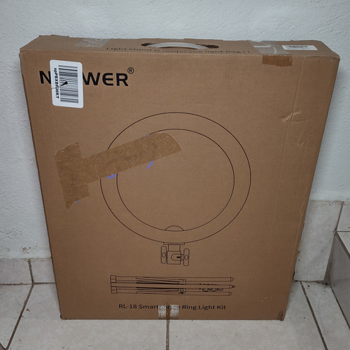 Aro De Luz Neewer Bi-color De 18 Con Tripode Rl-18 Negro Bicolor (Usado)