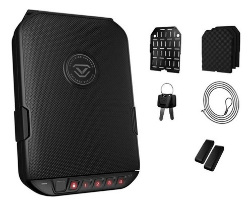 Combo-cofre Vaultek Lifepod 2 C/ Biometria Com Mochila Ombro Cor Lifepod Bio Preto Trekpak Bege