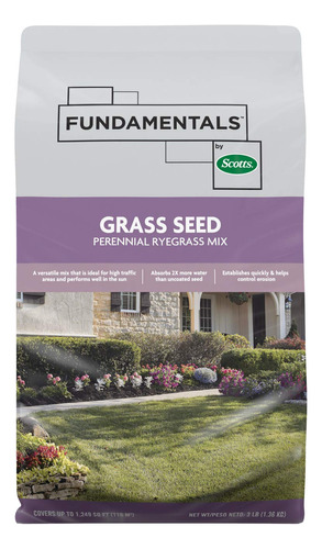 Fundamentals By Scotts Grass Seed Perennial Ryegrass Mix, Id