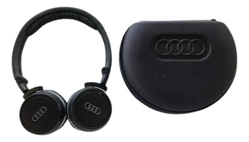 Fone De Ouvido Over-ear Sem Fio Atr008 Genuine Audi Ep-103wpk / 410030590800 Preto Com Luz Led