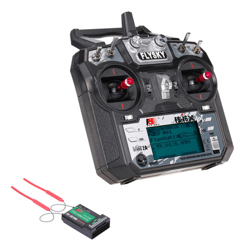 Receptor Rc Flysky 2.4 Ghz Fs-i6x Transmisor De 10 Canales D
