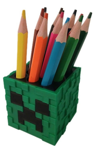 Portalápices Minecraft Muñeco Souvenirs Niño Creeper Mini