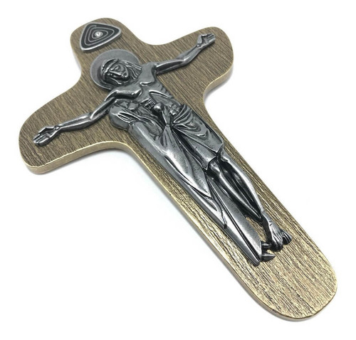 Crucifixo Cruz Da Unidade Parede Prata Velha 21 Cm