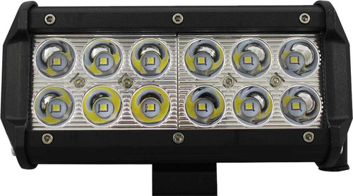 Farol De Led Retangular  12 Leds Bivolt 36w