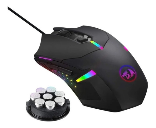 Mouse De Juego Redragon  Centrophorus2 M601-rgb Black