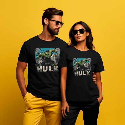 Playera Unisex De Hulk Avengers Ciudad