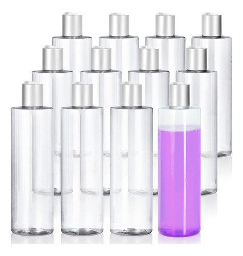 Juvitus Botellas Plasticas Transparentes De 16 Oz / 16.9 Fl