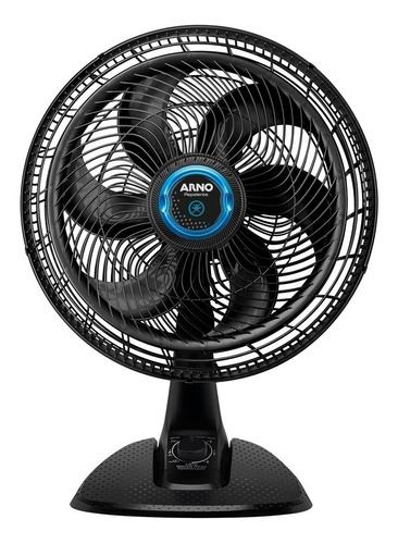 Ventilador de mesa Arno VD55 VE3465B1 preto com 6 pás, 40 cm de diâmetro 127 V