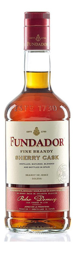 Pack De 4 Brandy Fundador Sherry Cask Triple Madera 700 Ml