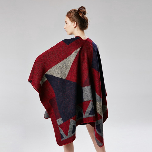 Poncho Capa For Mujer Dama Chal Abrigo