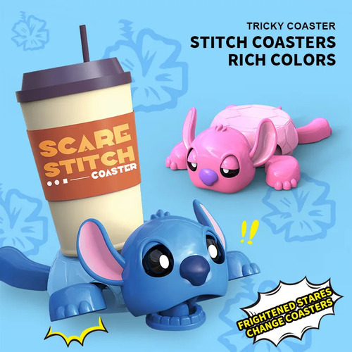 Posavasos Stitch Para Tazas De Té Y Café, 2 Piezas