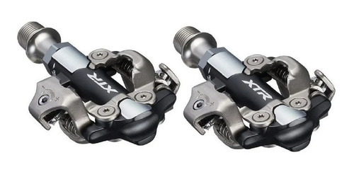 Imagem 2 de 2 de Par Pedal Clip Shimano Deore Xtr M9100 Preto C/ Tacos Sh51