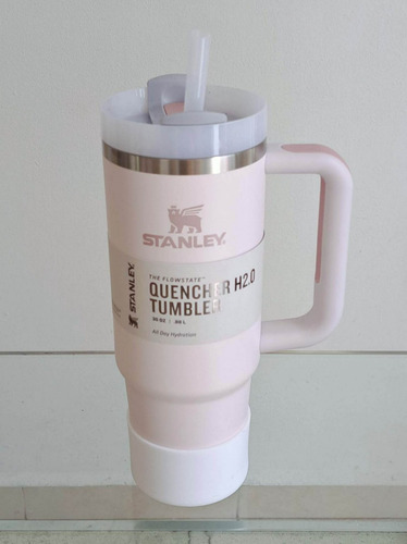 Stanley Quencher 30oz Vaso Taza Mug Termo Asa Con Funda Prot Rosa Claro-blanco Quencher