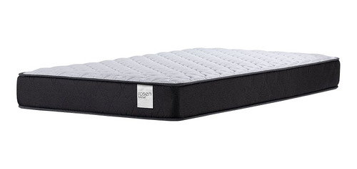 Imagen 2 de 4 de Colchón 1.5 plazas de resortes Rosen Wave blanco y negro - 105cm x 190cm x 21cm