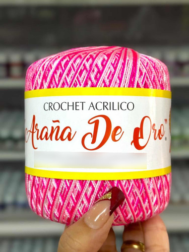 Hilo Crochet Matizado Araña De Oro